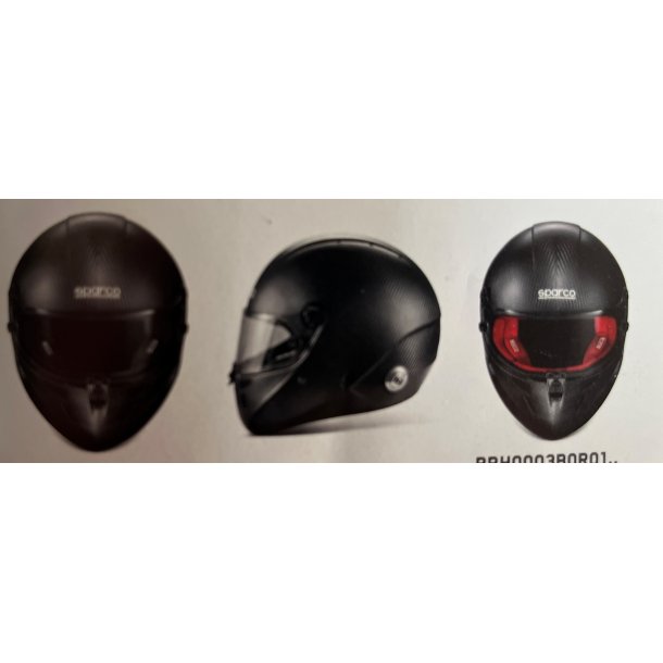 Sparco Stealth RF Carbon / Kevlar fuldface hjelm